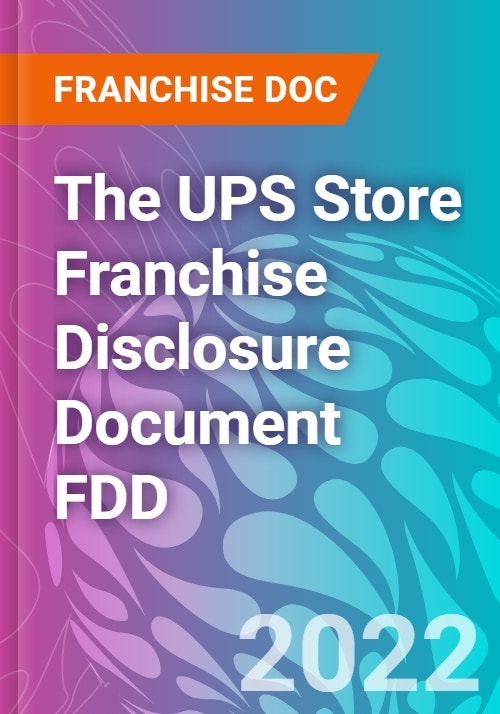 the-ups-store-franchise-disclosure-document-fdd