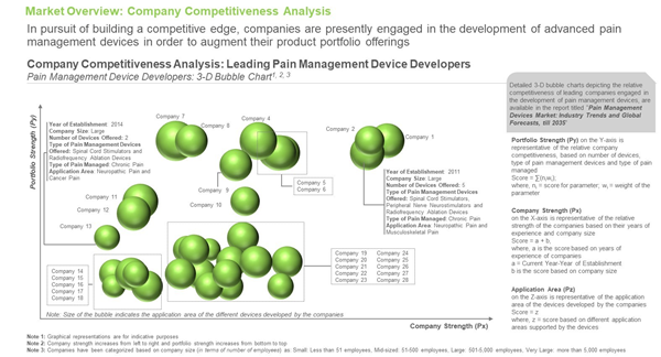 Pain Management Devices - Company Competitiveness Analysis