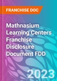 Mathnasium Learning Centers Franchise Disclosure Document FDD- Product Image