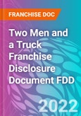 Two Men and a Truck Franchise Disclosure Document FDD- Product Image