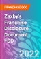 Zaxby's Franchise Disclosure Document FDD - Product Thumbnail Image