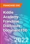 Kiddie Academy Franchise Disclosure Document FDD - Product Thumbnail Image