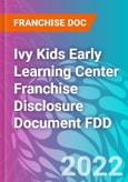 Ivy Kids Early Learning Center Franchise Disclosure Document FDD- Product Image