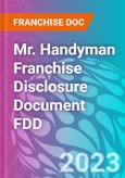 Mr. Handyman Franchise Disclosure Document FDD- Product Image
