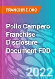 Pollo Campero Franchise Disclosure Document FDD- Product Image