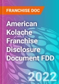 American Kolache Franchise Disclosure Document FDD- Product Image