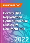 Beverly Hills Rejuvenation Center Franchise Disclosure Document FDD- Product Image
