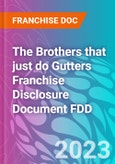 The Brothers that just do Gutters Franchise Disclosure Document FDD- Product Image