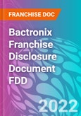 Bactronix Franchise Disclosure Document FDD- Product Image