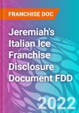 Jeremiah's Italian Ice Franchise Disclosure Document FDD- Product Image