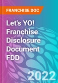 Let's YO! Franchise Disclosure Document FDD- Product Image