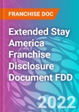 Extended Stay America Franchise Disclosure Document FDD- Product Image