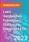 Lee's Sandwiches Franchise Disclosure Document FDD - Product Thumbnail Image