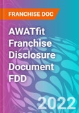 AWATFIT Franchise Disclosure Document FDD- Product Image