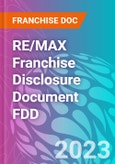 RE/MAX Franchise Disclosure Document FDD- Product Image