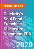Celebrity's Soul Food Franchise Disclosure Document FDD- Product Image