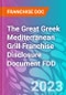 The Great Greek Mediterranean Grill Franchise Disclosure Document FDD - Product Thumbnail Image