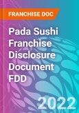 Pada Sushi Franchise Disclosure Document FDD- Product Image