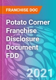 Potato Corner Franchise Disclosure Document FDD- Product Image