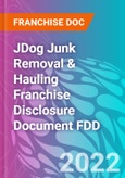 JDog Junk Removal & Hauling Franchise Disclosure Document FDD- Product Image