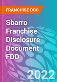 Sbarro Franchise Disclosure Document FDD- Product Image