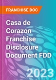 Casa de Corazon Franchise Disclosure Document FDD- Product Image