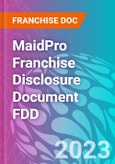 MaidPro Franchise Disclosure Document FDD- Product Image