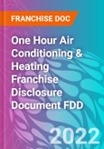 One Hour Air Conditioning & Heating Franchise Disclosure Document FDD- Product Image