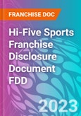 Hi-Five Sports Franchise Disclosure Document FDD- Product Image