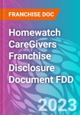 Homewatch CareGivers Franchise Disclosure Document FDD- Product Image