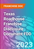 Texas Roadhouse Franchise Disclosure Document FDD- Product Image