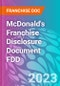 McDonald's Franchise Disclosure Document FDD - Product Thumbnail Image