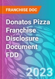 Donatos Pizza Franchise Disclosure Document FDD- Product Image