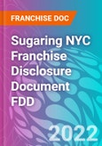 Sugaring NYC Franchise Disclosure Document FDD- Product Image