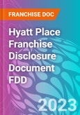 Hyatt Place Franchise Disclosure Document FDD- Product Image