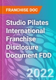 Studio Pilates International Franchise Disclosure Document FDD- Product Image