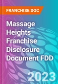 Massage Heights Franchise Disclosure Document FDD- Product Image