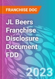 JL Beers Franchise Disclosure Document FDD- Product Image