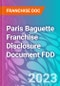 Paris Baguette Franchise Disclosure Document FDD - Product Thumbnail Image