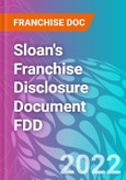 Sloan's Franchise Disclosure Document FDD- Product Image