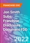 Jon Smith Subs Franchise Disclosure Document FDD - Product Thumbnail Image