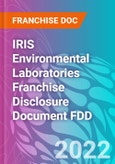 IRIS Environmental Laboratories Franchise Disclosure Document FDD- Product Image