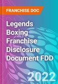 Legends Boxing Franchise Disclosure Document FDD- Product Image