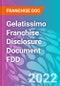 Gelatissimo Franchise Disclosure Document FDD - Product Thumbnail Image