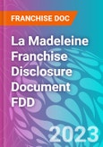 La Madeleine Franchise Disclosure Document FDD- Product Image