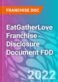 EatGatherLove Franchise Disclosure Document FDD- Product Image