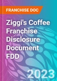 Ziggi's Coffee Franchise Disclosure Document FDD- Product Image