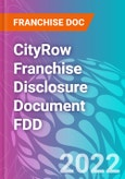 CityRow Franchise Disclosure Document FDD- Product Image