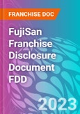 FujiSan Franchise Disclosure Document FDD- Product Image