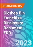 Clothes Bin Franchise Disclosure Document FDD- Product Image